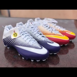 2 Pair Nike Football Cleats Size 13 Vapor Speed
